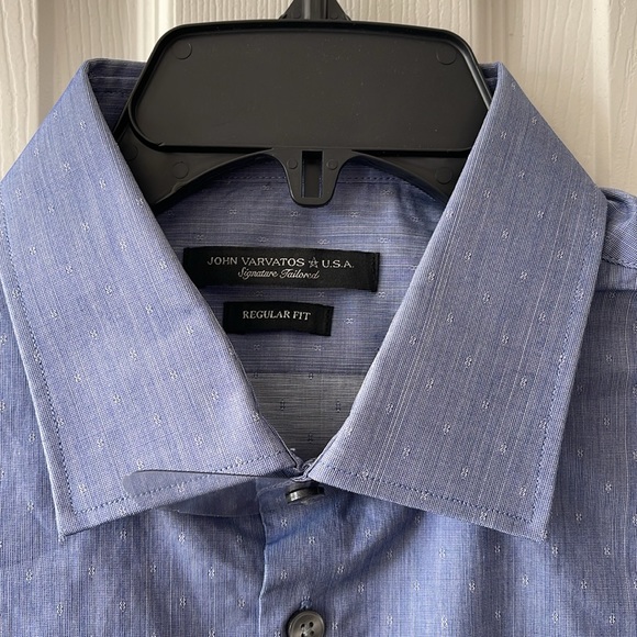 John Varvatos Blue Men’s Shirt size 16.5 L - Picture 3 of 6
